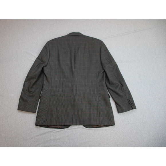 Lauren Ralph Lauren Blazer Mens 40R Gray Houndstooth 2 Button Single Breasted - Picture 2 of 10